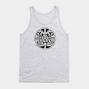 Celtic Tribal Abstract Art | Celtic Maze Interlocking Puzzle Tank Top